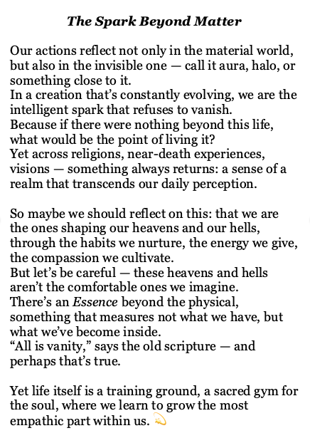 ViniciusSaoP's tweet photo. #Vibrations #SoulEnergy #Reflection #Empathy #BeyondMatter #Awakening #LightWithin #Essence #LifeJourney #Consciousness https://t.co/eJSdAzMfqP