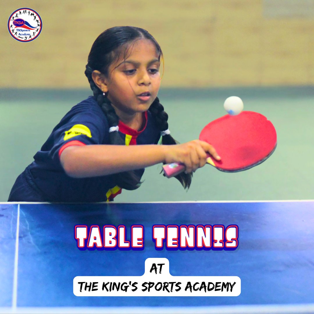 🏓 Serve, spin &amp; smash with Table Tennis at The King’s Sports Academy (in collaboration with South Goa Table Tennis Council)!

For boys &amp; girls (Class 1–12)
🗓️ Mon–Fri | ⏰ 2.30–3.30pm
Develop speed, precision &amp; coordination!

📞 9545621986 | 🔗 Link in bio
#TKSA #TKSATableTennis