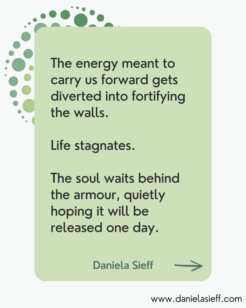 DanielaSieff's tweet photo. Today is World Trauma Day. Trauma shapes lives in unseen ways. The defences that once kept us safe can later hold us back, shutting out connection, growth &amp; joy. Healing means not just dismantling walls, but building new resources to meet life as we are now.

#WorldTraumaDay https://t.co/ZzxYh37QQG