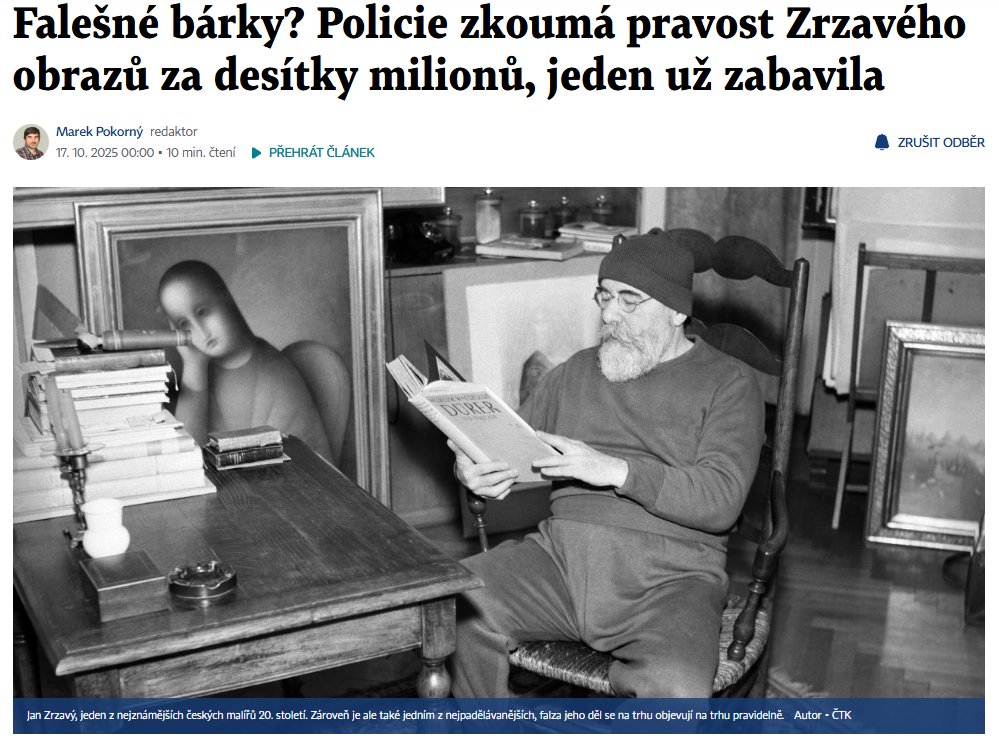 A jaký krásný obraz jste si koupili vy?
A třesete se také, jestli to je padělek, nebo se vám prostě jen líbí?
Všechny majitele Zrzavého obrazů vítáme v rubrice #PokornýhoBizáry archiv.hn.cz/c1-67802230-fa…