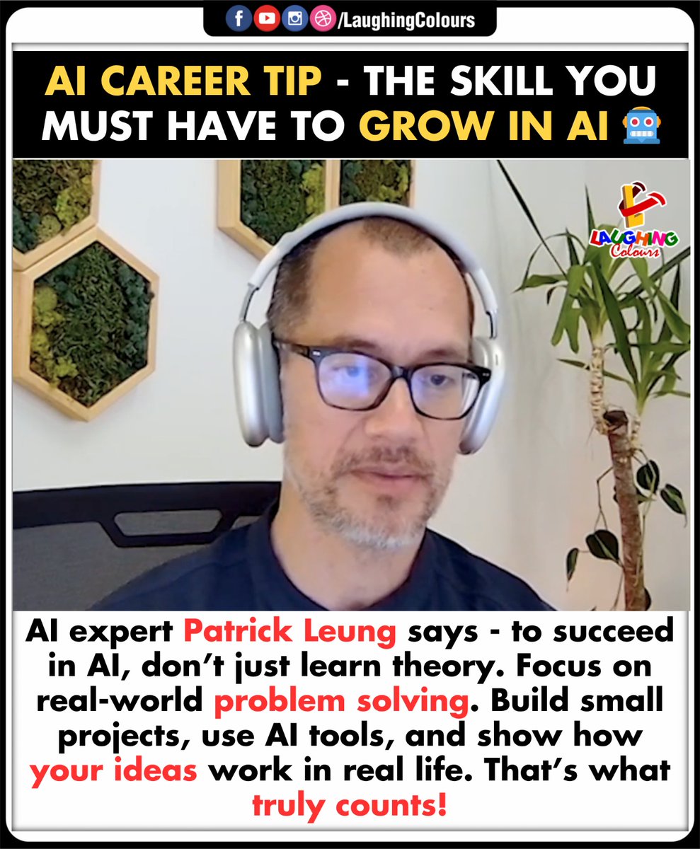 LaughingColours's tweet image. AI growth secret revealed 🤖

#AICareer #AITips #PatrickLeung #ProblemSolving #TechSkills #Innovation