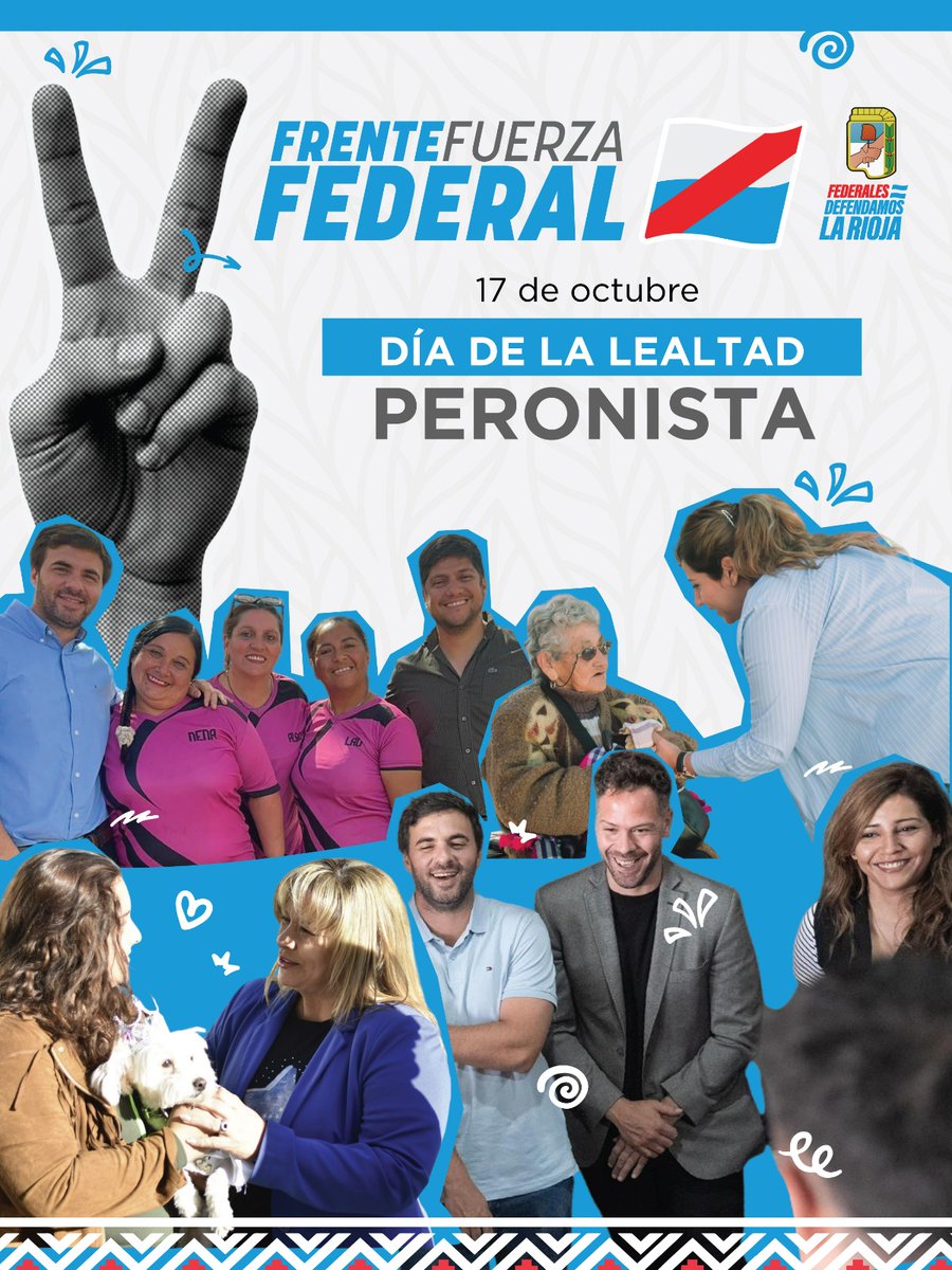 Mientras el gobierno nacional ajusta, abandona y traiciona, La Rioja sigue de pie, defendiendo el trabajo, la salud y la dignidad de su gente. ✋🏻

Porque ser leal es estar del lado del pueblo, no de los poderosos. 🇦🇷

🫡✌🏻🤩 Felices 80 octubres, compañeros y compañeras!