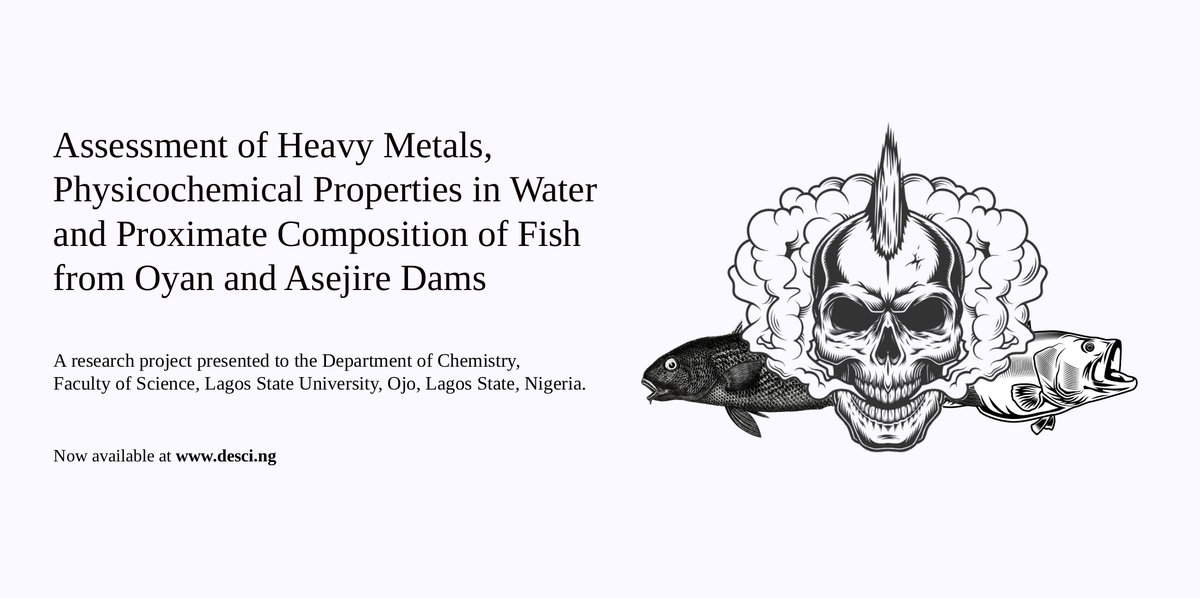 nubianresearch_'s tweet photo. New Contributor Spotlight! 🧠

Water safety is food safety.

A new study on Oyan &amp; Asejire Dams reveals how seasonal changes and pollution are shaping what ends up on our plates. Traces of iron and lead show the hidden link between our environment, our health, and what we eat. https://t.co/cR8BBVORBb
