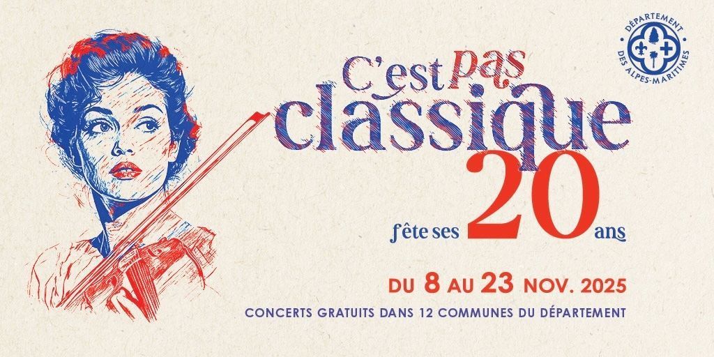 RivieraBuzz (@rivierabuzz) on Twitter photo Nearly time for the 20th Edition of C'est Pas Classique - Barely Out of Teenage buff.ly/tsQqizx
@alpesmaritimes <a href="/theatreanthea/">théâtre anthéa</a> <a href="/Operadenice/">Opéra de Nice</a> <a href="/TDG_Grasse/">théâtre de Grasse</a> Nearly time for the 20th Edition of C'est Pas Classique - Barely Out of Teenage buff.ly/tsQqizx
@alpesmaritimes <a href="/theatreanthea/">théâtre anthéa</a> <a href="/Operadenice/">Opéra de Nice</a> <a href="/TDG_Grasse/">théâtre de Grasse</a>