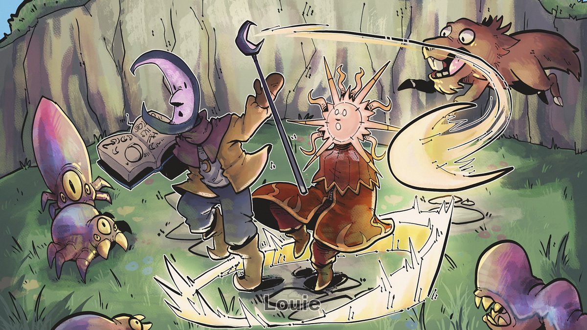 The Spell Brigade π§ Out Now! (@thespellbrigade) on Twitter photo Spell Brigade up to their usual shenanigans β¨
Awesome art by louiebouie.bsky.social Spell Brigade up to their usual shenanigans β¨
Awesome art by louiebouie.bsky.social