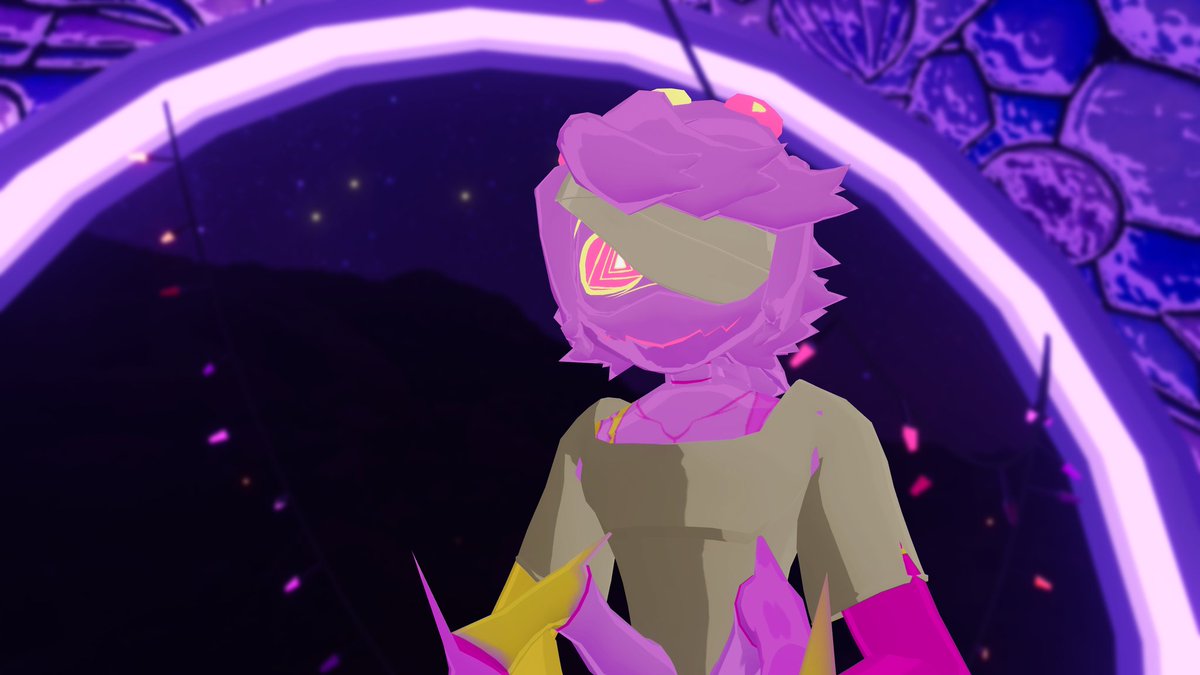 FusionTheYT's tweet photo. New Nyx AVI~! 🩷💛

#murderdrones #mdtwt #mdpanicau #mdnyx #SerialDesignationN #md #VRChat #VRC #VRChatPhotography https://t.co/jQtUx1B0Hv