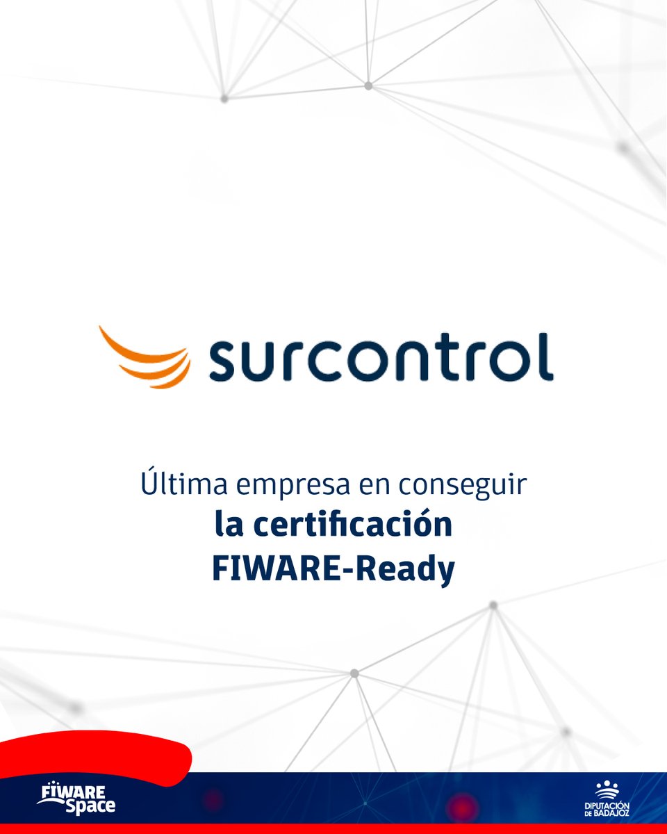 Siempre resulta satisfactorio ver como una de las compañías que han pasado por el centro consigue su certificación FIWARE, como es el caso de Surcontrol, empresa que durante este año participó en el programa de mentorización de FIWARE Space. 🙌

👉 fiware.space/surcontrol/