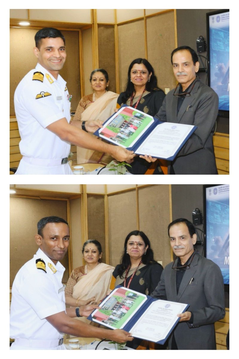 The valedictory program of two-week Media &amp; Communication training for the Indian Armed Forces, organized by IIMC’s Centre for Executive Education was held on 17 Oct 2025.

Prof. (Dr.) <a href="/sunetrasenn1/">sunetrasenn</a> delivered a report and briefed the officials present about the course.

(1/3)