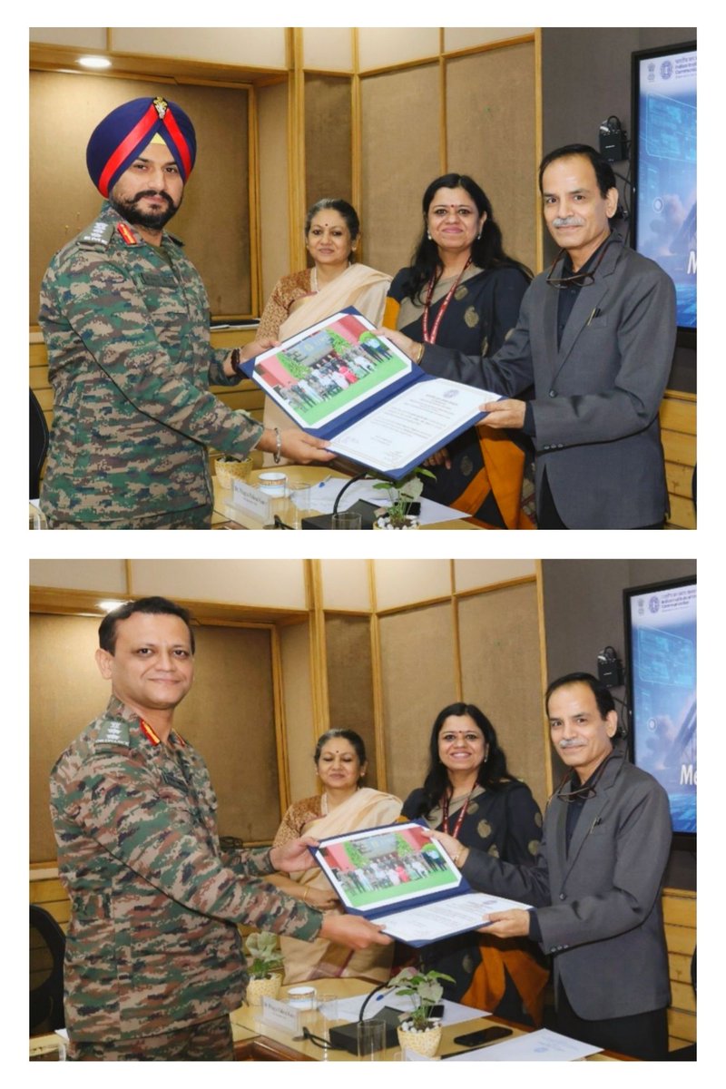 IIMC_India's tweet photo. (2/3)
Dr. @pragyapgaur, VC, felicitated the Chief Guest, Mr. @iamJaideepB, Former Principal Director General, PIB &amp; addressed the officers. Mr. Bhatnagar in his Valedictory address said the importance of taking control of a narrative &amp; being proactive about setting the narrative. https://t.co/VEPDUCHDPl