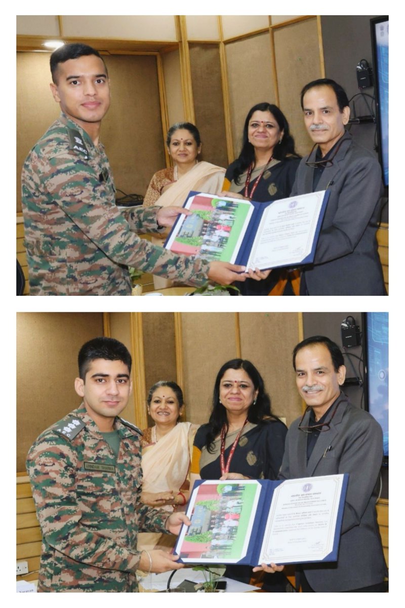 IIMC_India's tweet photo. (3/3)
The certificates were presented to the officers for their successful completion of the course.

The session concluded with a vote of thanks delivered by Mr. L. Madhu Nag, Registrar &amp; ADG, IIMC, while @Manpah3 Training Associate-CEE, moderated the session.

@IAF_MCC https://t.co/EGJMJAMuUl