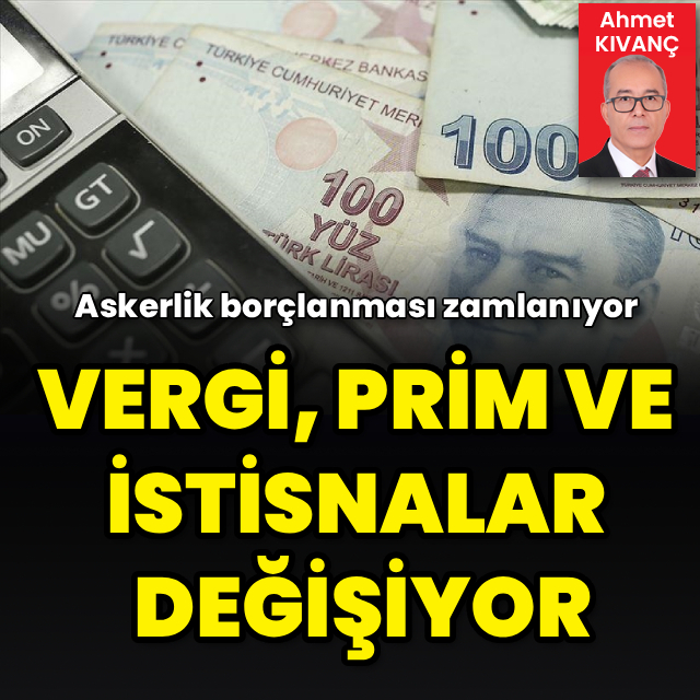 TBMM'ye sunulan kanun teklifinde bazı vergi ve istisnalar ile sosyal güvenlik primlerinde önemli değişiklikler öngörülüyor

➡️Mesken kira geliri elde edenlere uygulanan istisna kaldırılacak

➡️Askerlik borçlanması maliyetleri artırılacak

👨‍💻Habertürk'ten Ahmet Kıvanç'ın