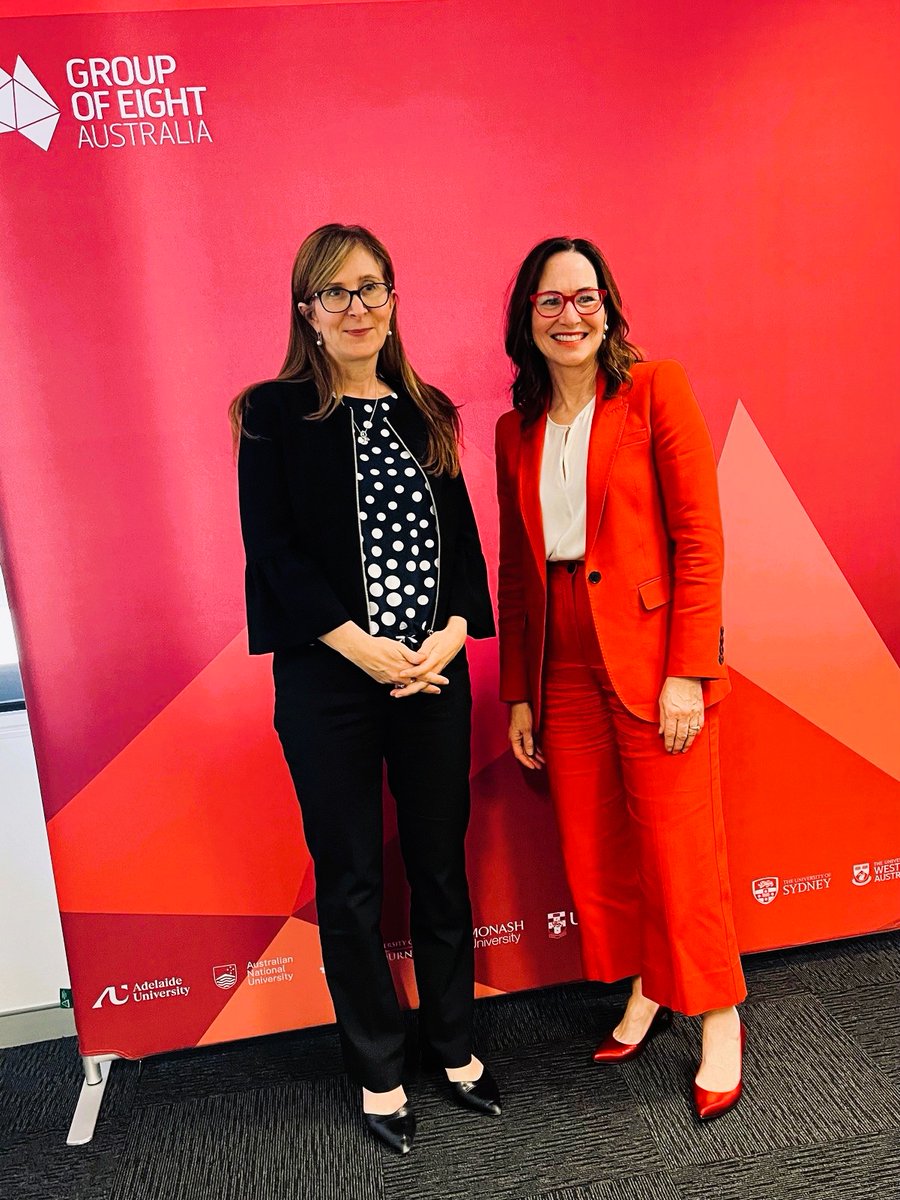canadadownunder's tweet photo. 🇨🇦 Canada and 🇦🇺 Australia are home to some of the world’s leading universities.
Great to speak with #Go8 Chief Executive Vicki Thomson about priorities and future collaboration in higher education and research.
#CanadaInAustralia #U15Canada https://t.co/xgSEoDtAsQ