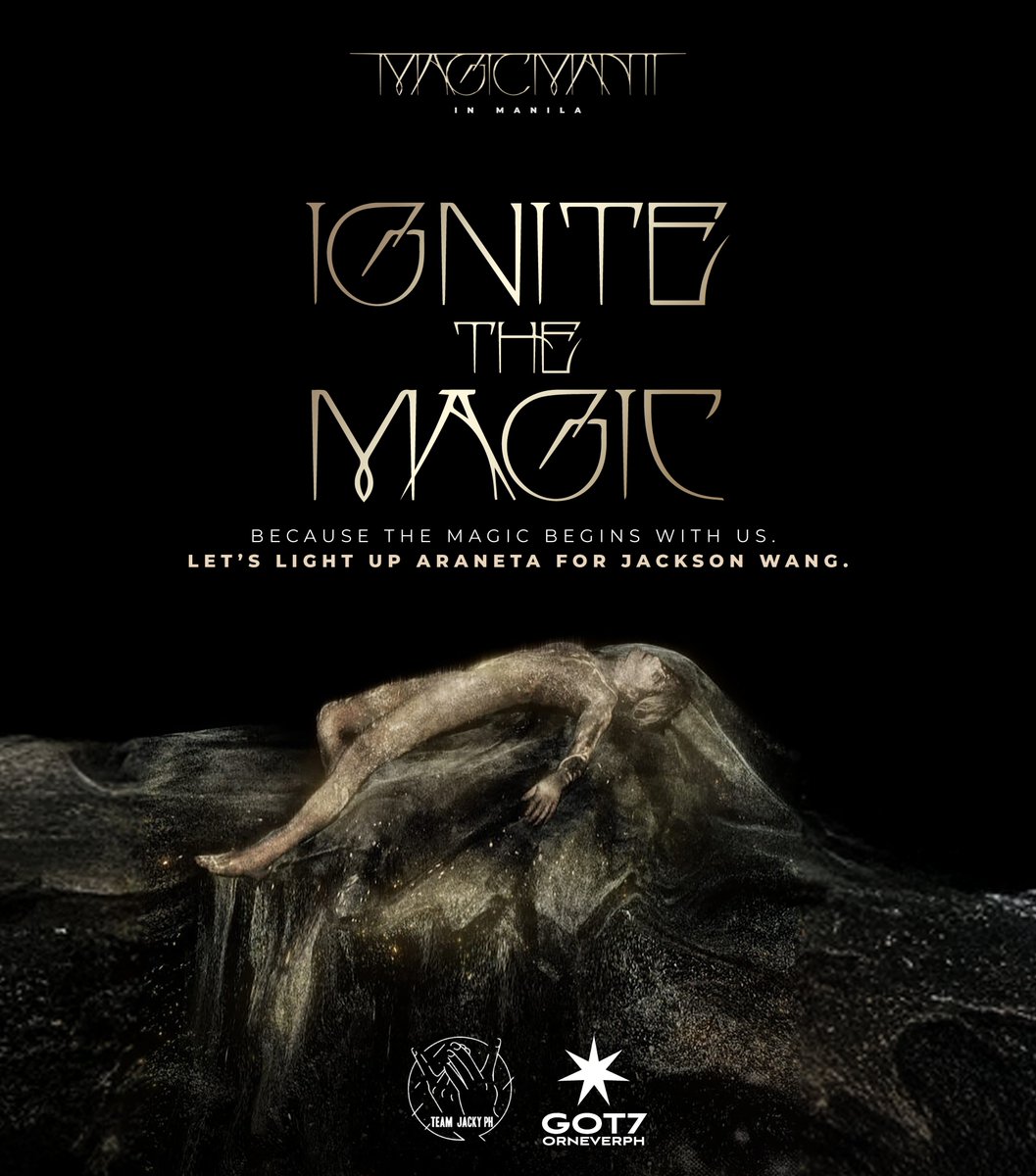 TeamJackyPH's tweet photo. This November, the magic returns and we’ll ignite it together for @JacksonWang852 🔥
IGNITE THE MAGIC, a fan project lighting up Araneta for #MAGICMAN2INMANILA
Be part of the magic, make your mark, and let’s light the way for Jackson. For more details and to join the project, scan our QR code or visit our Google Form:
🔗 https://t.co/A6Qd3XenD9
@GOT7orNeverPH
#JACKSONWANGWORLDTOUR