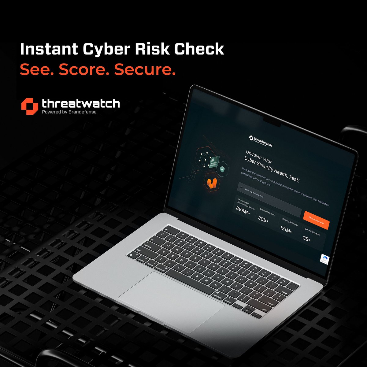 Brandefense's tweet image. 🎯 Turn complexity into clarity.

One scan. One score. Total visibility.

With threatwatch, instantly assess your organization’s cyber exposure and understand your true security posture.

➡️ eu1.hubs.ly/H0nWFP50

#ThreatDetection #ProactiveDefense #SecurityAwareness…