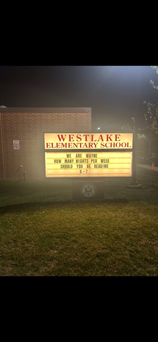 .⁦<a href="/wle_elem1955/">Westlake Elementary</a>⁩ is bussin.  Bet!!  #wearewayne
