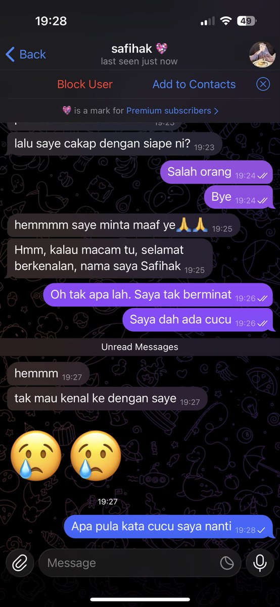 Cubaan scam menyecam sedang berlangsung. Rilekssss bagi aku layannn dulu