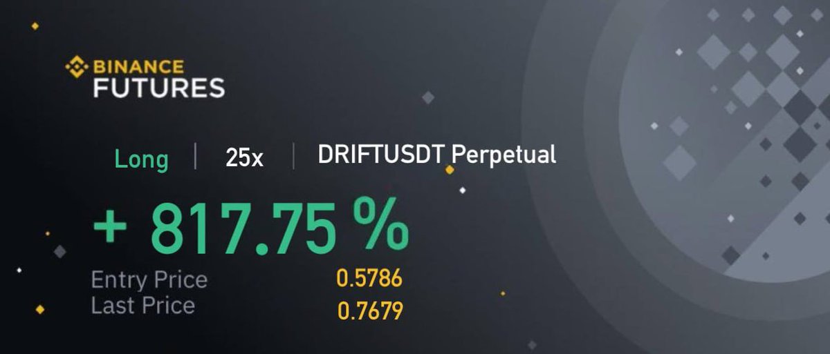 MoonBaseFx_cryp's tweet image. #DRIFTUSDT

Entry: 0.57

Target 1: 0.63✅
Target 2: 0.68✅
Target 3: 0.72✅
Target 4: 0.76✅

Join my free Telegram signal group 🚀👇
t.me/MoonBaseSignals

#VIPSignals #ProTraders #SmartInvesting #MoonShots #CryptoCalls #DubaiElite #MonacoCrypto