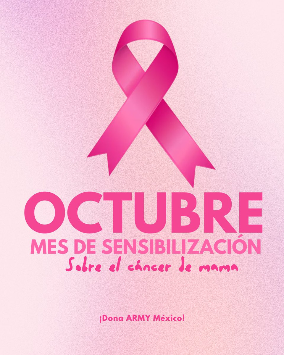mxcharts's tweet image. Inspirados por nuestros artistas RM, j-hope y V, nos unimos a concientizar sobre el cáncer de mama y donamos a @FUCAMM💗

 ¡Te invitamos a apoyar, ARMY México!

Dona aqui: fucam.org.mx/donar

ARMYS FOR BCA
ARMYS FOR BREAST CANCER AWARENESS
#armysforbca #breastcancerawareness