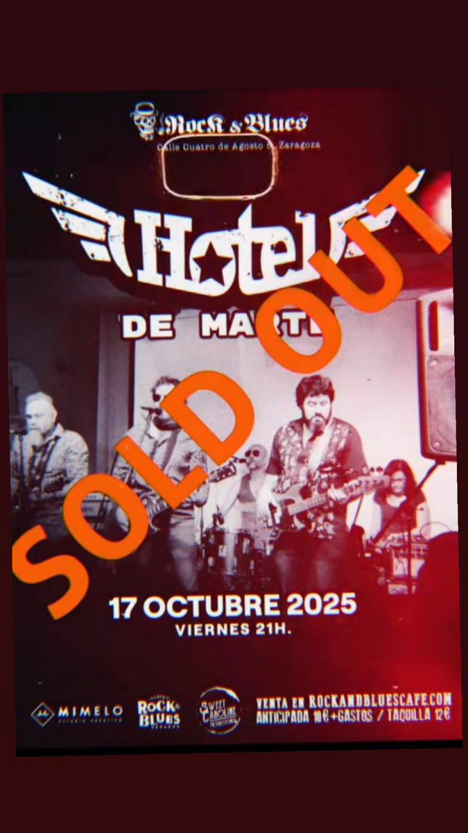 Mil gracias, ZARAGOZA!! 😎🎸
#hoteldemarte 
#rockandbluescafe