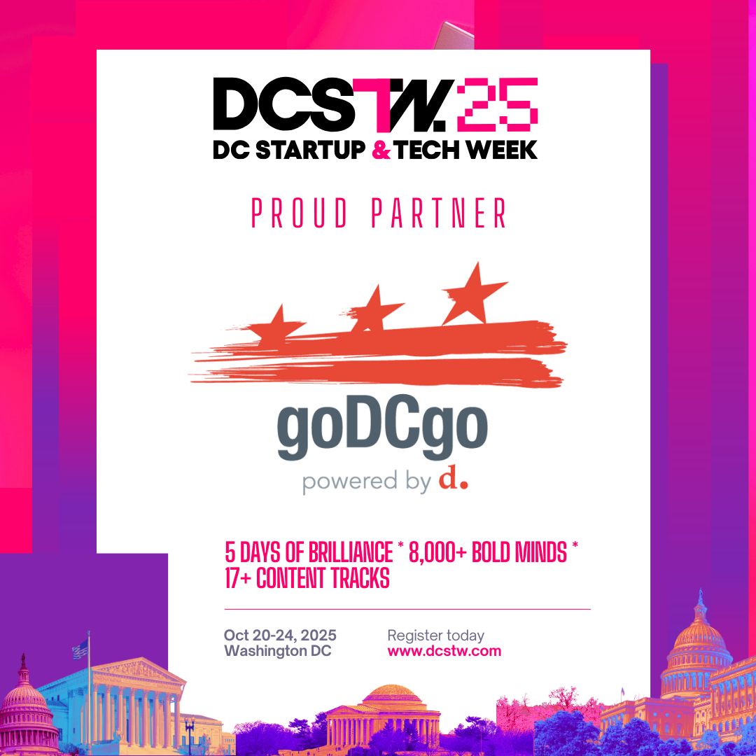 goDCgo's tweet image. goDCgo is excited to partner with @dcstartupweek returning in person October 20-24! Stop by our table on 10/20 for trip-planning assistance, grab resources, including a 2025 DC Bike Map, and more! Download our Getting to Guide to get to events here: godcgo.com/wp-content/upl…