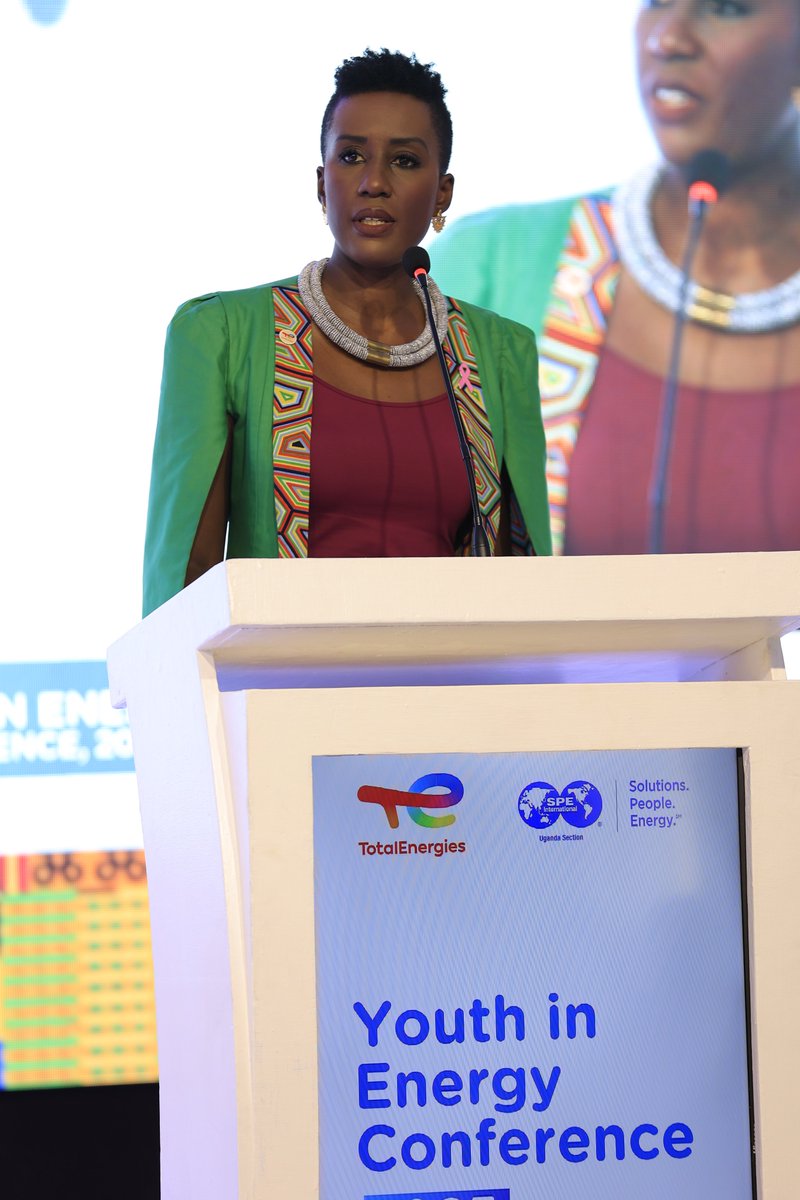 TotalEnergiesUG's tweet image. In her keynote speech, Marieme Sav Sow, Vice President – Engagement &amp;amp; Advocacy, @TotalEnergies, reaffirmed #TotalEnergies’ long-term commitment to Uganda’s energy future, emphasizing the company’s strategy rooted in two pillars: creating shared value by empowering youth, and…