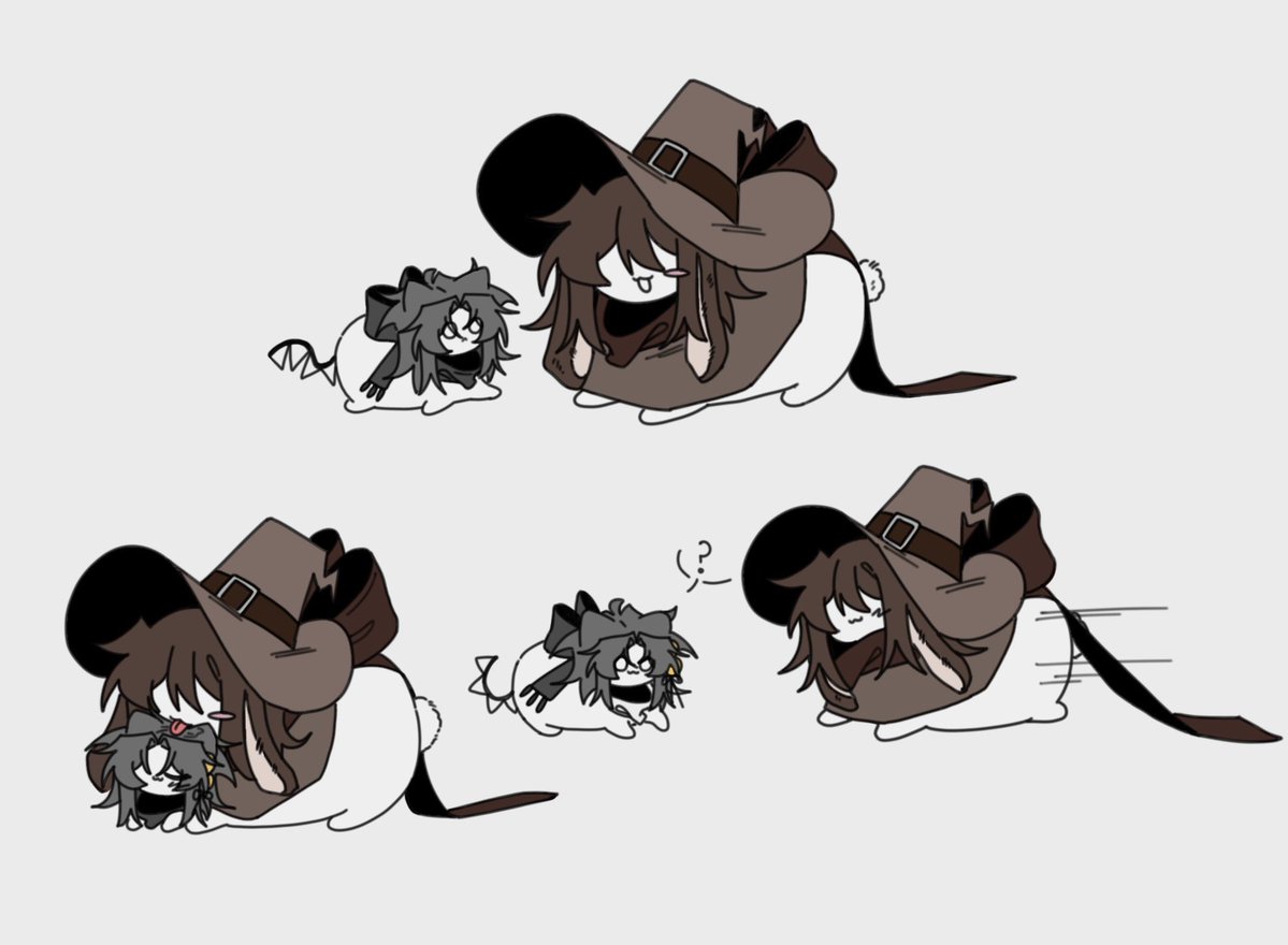 risotto225's tweet image. #azuretime 

bunny and cat :0
