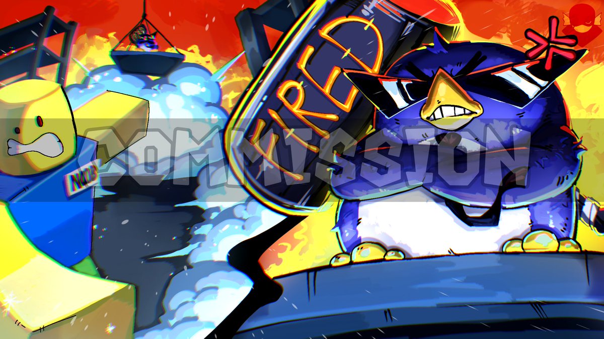 0verdrivn's tweet photo. ❄️🔥 Thumbnail commissioned by @Breddddo for his up n' coming game called... GET A JOB‼️ 🔥❄️ 

Join the server for more insight on release date and sneak peaks❗️ 
https://t.co/uUqBd470Ce

#art #ROBLOX https://t.co/vIHpuowzwu