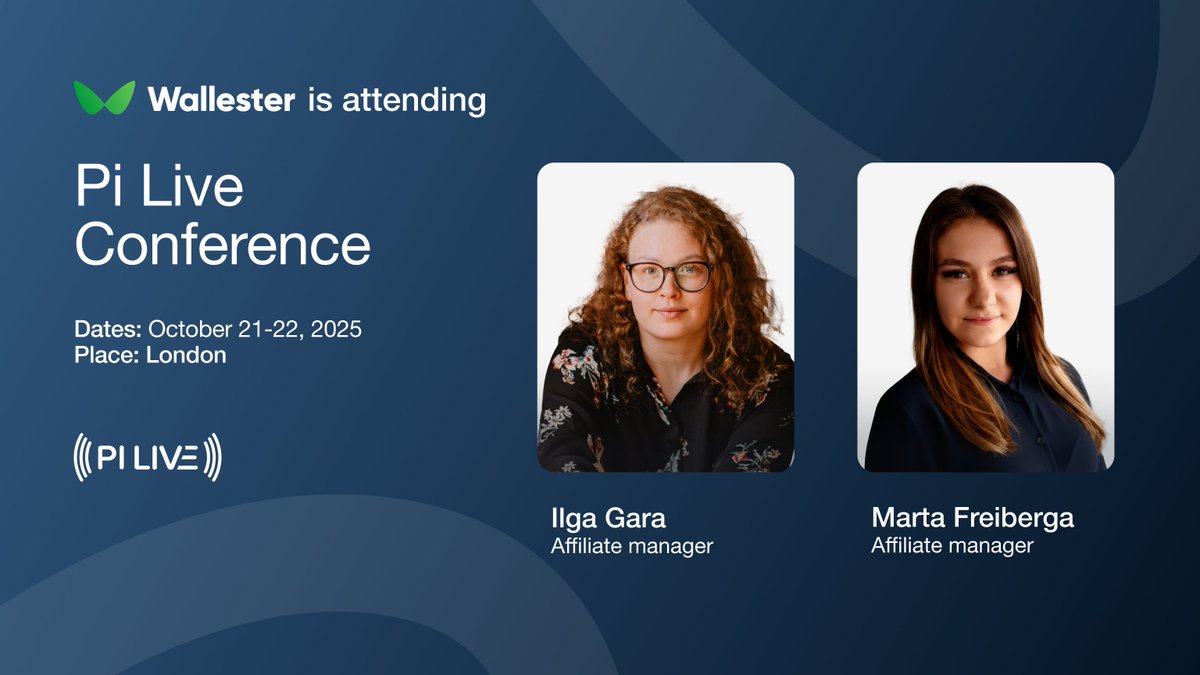 Wallester (@wallester_com) on Twitter photo #Wallester is heading to #PILIVE Europe 2025 🇬🇧
On 21–22 Oct, 2,500+ performance marketers are gathering in London to share ideas and talk partnerships.
Our affiliate managers Ilga Gara & Marta Freiberga will be there. Let’s connect! 🤝 #Wallester is heading to #PILIVE Europe 2025 🇬🇧
On 21–22 Oct, 2,500+ performance marketers are gathering in London to share ideas and talk partnerships.
Our affiliate managers Ilga Gara & Marta Freiberga will be there. Let’s connect! 🤝