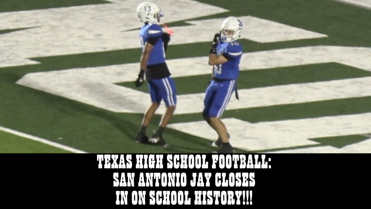 Mr. Bowtie's Texas High School Sports Machine (@mrbowtie1982) on Twitter photo WATCH ON YOUTUBE!!!
youtube.com/watch?v=epW2w3…
SPONSORED BY FISCHER'S NEIGHBORHOOD MARKET & MARCO CRAWFORD LAW.
Kyle Jackson sacked 2 guys on 1 play as San Antonio Jay beat Laredo Nixon to move closer to doing something never done in school history!
<a href="/JayMustangFB/">John Jay Mustang Football</a> <a href="/JacksonGut06/">Jackson Gutierrez</a> WATCH ON YOUTUBE!!!
youtube.com/watch?v=epW2w3…
SPONSORED BY FISCHER'S NEIGHBORHOOD MARKET & MARCO CRAWFORD LAW.
Kyle Jackson sacked 2 guys on 1 play as San Antonio Jay beat Laredo Nixon to move closer to doing something never done in school history!
<a href="/JayMustangFB/">John Jay Mustang Football</a> <a href="/JacksonGut06/">Jackson Gutierrez</a>