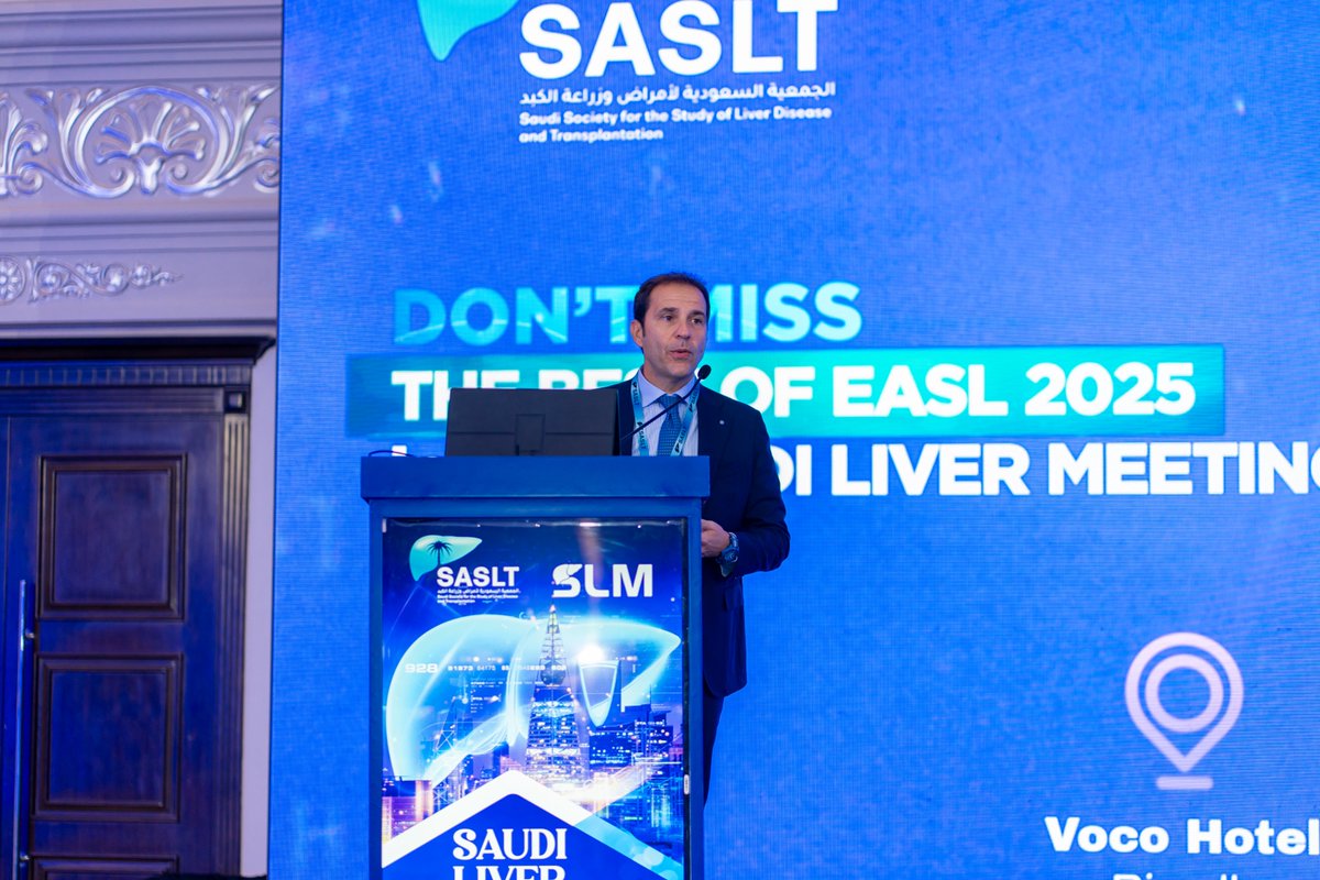 Starting the “Best of EASL Congress 2025 – Liver Transplant” session with a deep dive into
 Liver Transplantation &amp; Acute-on-Chronic Liver Failure (ACLF)
by Prof. Francesco Paolo Russo.
Grateful to our moderators
 Dr. Hadi Kariry, Dr. May Alzahrani &amp; Dr. Mansour Alghanim
for