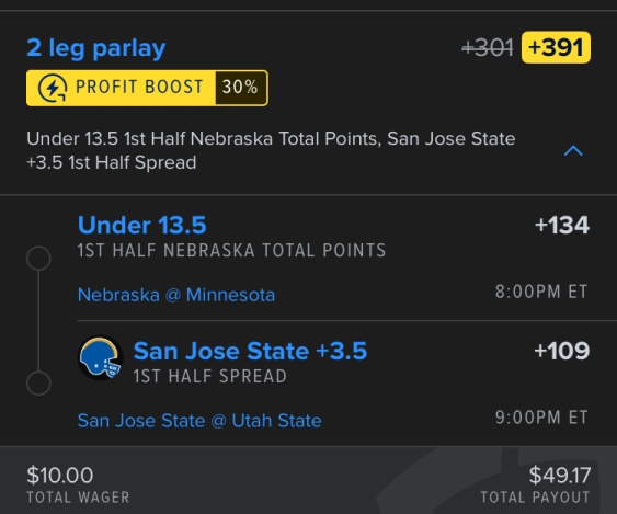 30% CFB Friday Night Boost🏈

Betlink➡️betfinder.short.gy/l4iDqc