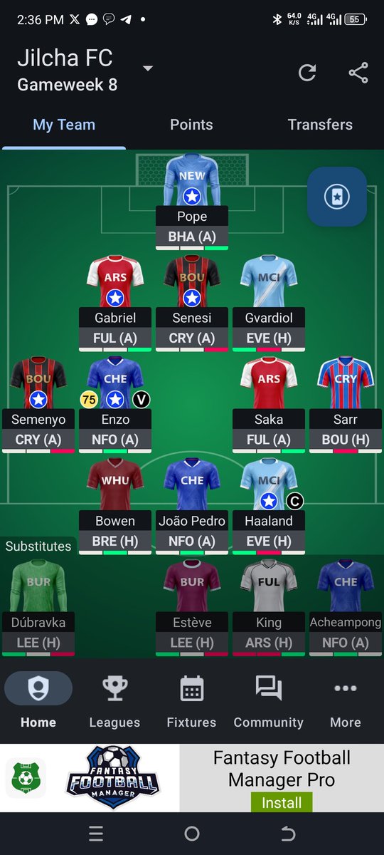 YMelkmau's tweet photo. @_FPLtips My wildcard any suggestions? https://t.co/WotTO9BS37