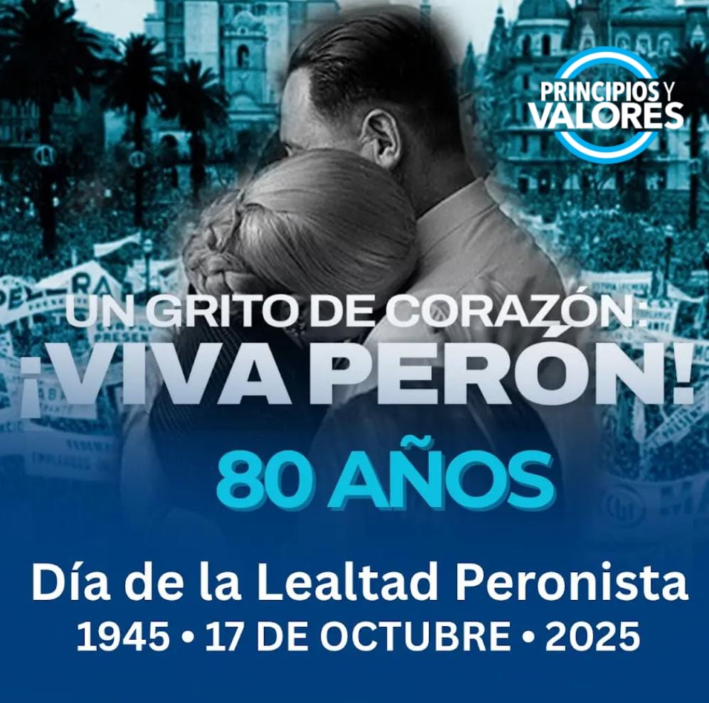 80 años de Peronismo y seguimos siendo la única expresión política del y para el pueblo, porque somos el pueblo.

80 años de Peronismo y vas a ver Peronismo hasta el último día de tu vida.

80 años de Peronismo y por otros 80 años más. 

Viva Perón, señores!
Viva la Patria! 🇦🇷