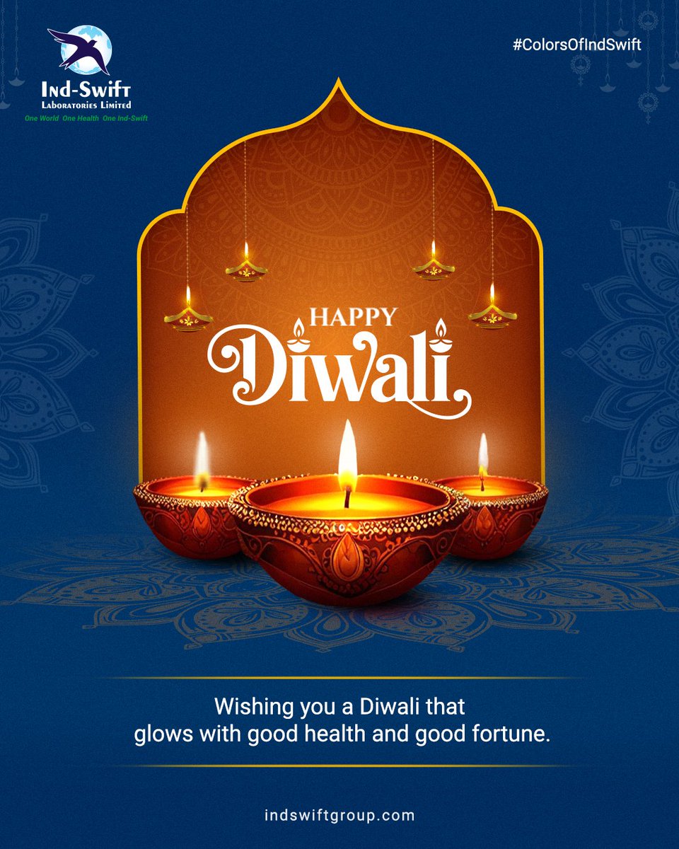 indswiftlabs's tweet image. This Diwali, let’s celebrate not just the light around us, but the health within us.

🌐 Visit us: indswiftgroup.com
📌 Follow us: Facebook | LinkedIn | Twitter | Instagram

#ColorsOfIndSwift #Diwali  #IndSwiftLabs #IndSwiftGroup #OneWorldOneHealth