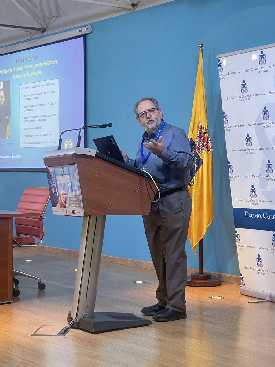 coecadiz's tweet photo. 👩🏻‍⚕️🧠👨🏻‍⚕️ Concluimos estas séptimas jornadas con una mesa redonda en la que se ha abordado los retos y oportunidades de la inteligencia artificial aplicada la investigación enfermera la mano de expertos en salud digital e investigación https://t.co/t3TVxQt6rM