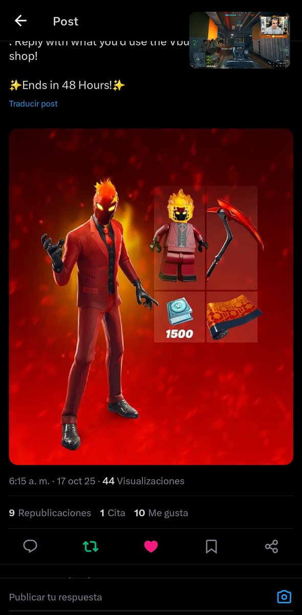 TOtugamer3's tweet photo. @KagePlayz_ @RealGoon57 Para la skin de jason https://t.co/r1DUS3j6Qz