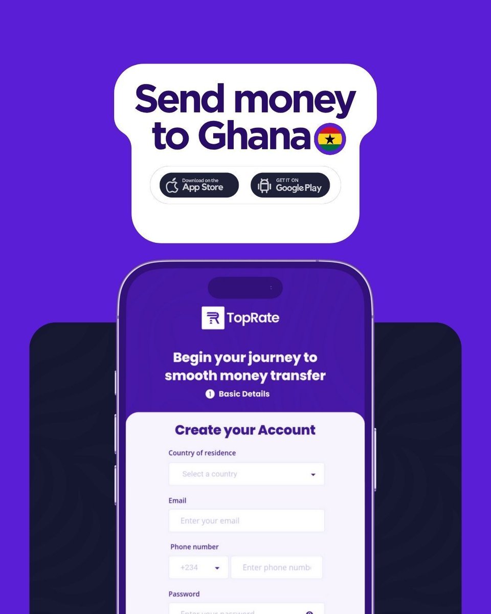 topratetransfer's tweet photo. Send money made easy — no borders, no stress 💸

From 🇦🇺 🇳🇿 to 🇬🇭 🇿🇲 🇰🇪 🇿🇼 🇳🇬 — fast, secure &amp; transparent transfers with TopRate Transfer.
No hidden fees. Just love sent right. ❤️

Where are you sending from today? 👇
#TopRateTransfer #SendMoneySmart https://t.co/v4CVDiKbvP