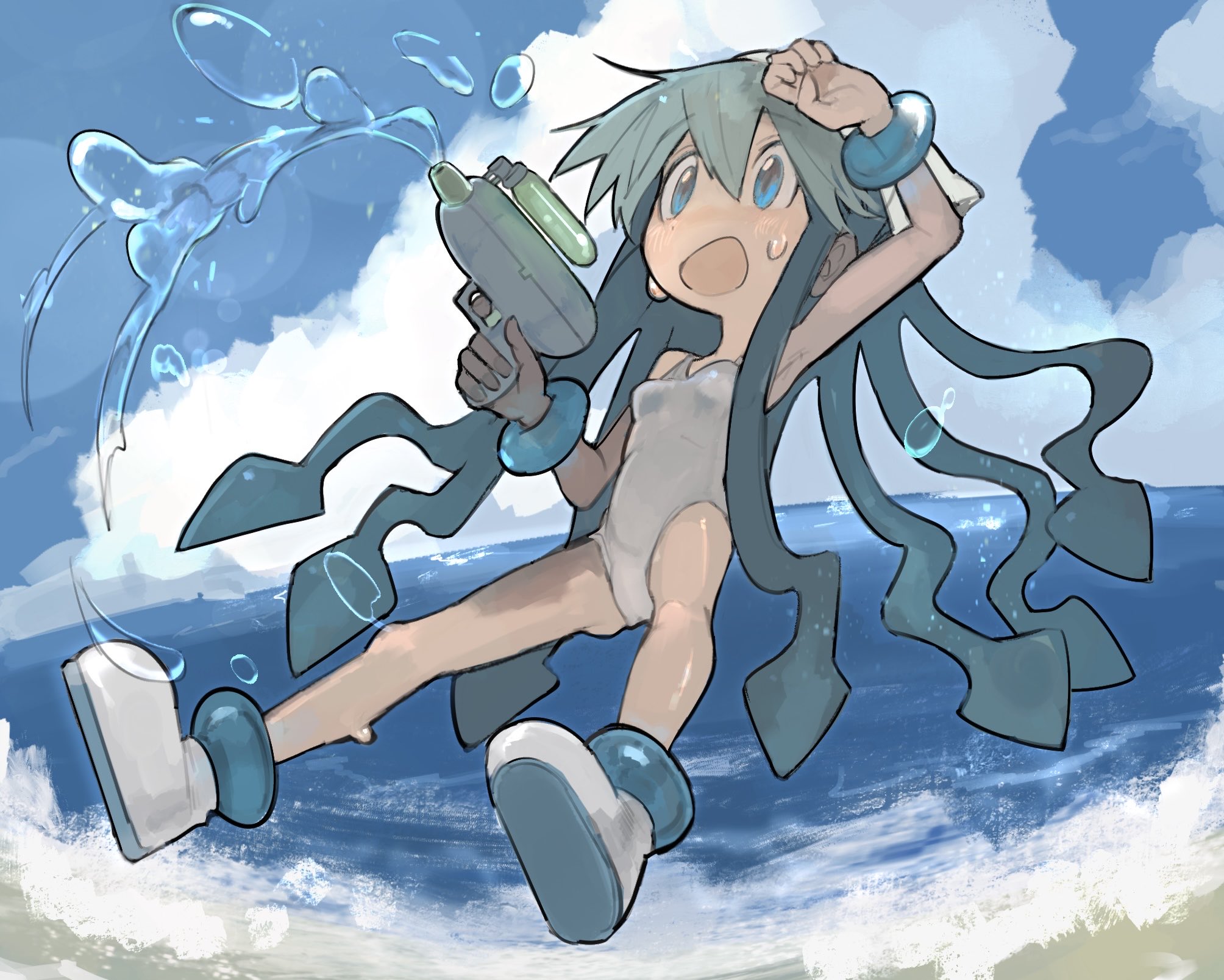 町っちページ 第766作。スプラトゥーン3サイドオーダーのハチ（8号）を描き