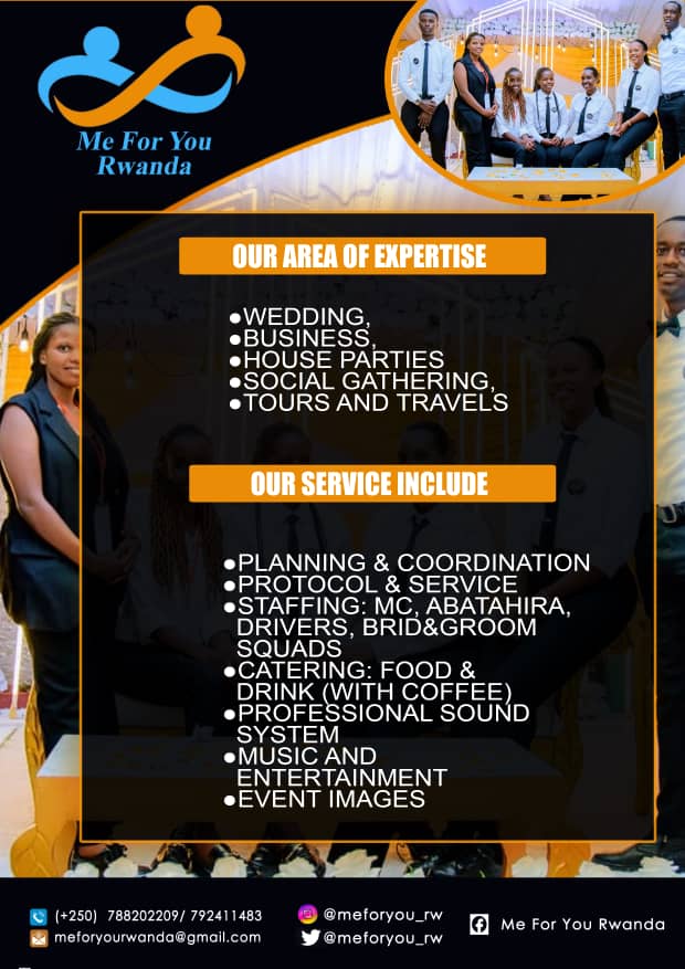 Didiermartial09's tweet photo. Events, Housing, Transport  we’ve got you covered!

Your professional companion, every step of the way.

@MeForYou_Rw https://t.co/yuRI6NSJX4