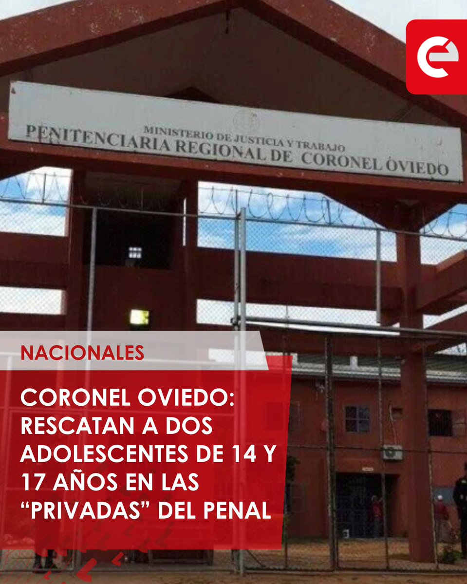 canal_e_py's tweet image. 🔴 Según el Ministerio de Justicia, ambas jóvenes habían viajado desde Asunción e ingresaron al establecimiento utilizando documentos falsos para encontrarse con dos internos considerados de alta peligrosidad. 

#adolescentes #privadas #penal #rescatadas #coroneloviedo 

📺…