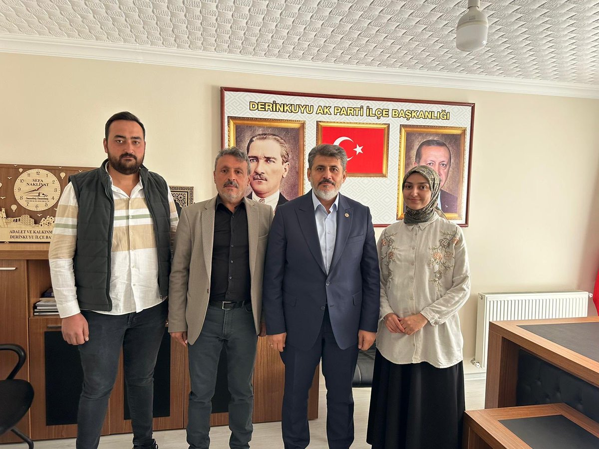 📍Nevşehir/Derinkuyu

İlçe Başkanlığımızı ziyaret ederek; İlçe Başkanımız, Kadın ve Gençlik Kolları Başkanlarımız ile bir araya geldik, teşkilat çalışmalarımız üzerine istişarelerde bulunduk.

<a href="/AKGMTeskilat/">AK Parti Teşkilat Başkanlığı</a> <a href="/abuyukgumus/">Ahmet Büyükgümüş</a> <a href="/ahmetcolakoglu0/">Ahmet Çolakoğlu</a>