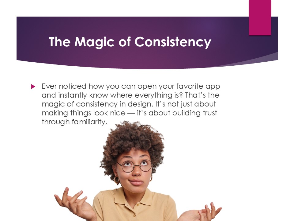 _MaeTech's tweet image. Day 13/60
Rule 4 — Consistency Is Key to Trustworthy Design!
A well-organized design system not only keeps things consistent but also helps your team collaborate seamlessly.
#uiux #DesignConsistency #userinterface #uidesign #uxdesign #productdesign #designthinking
