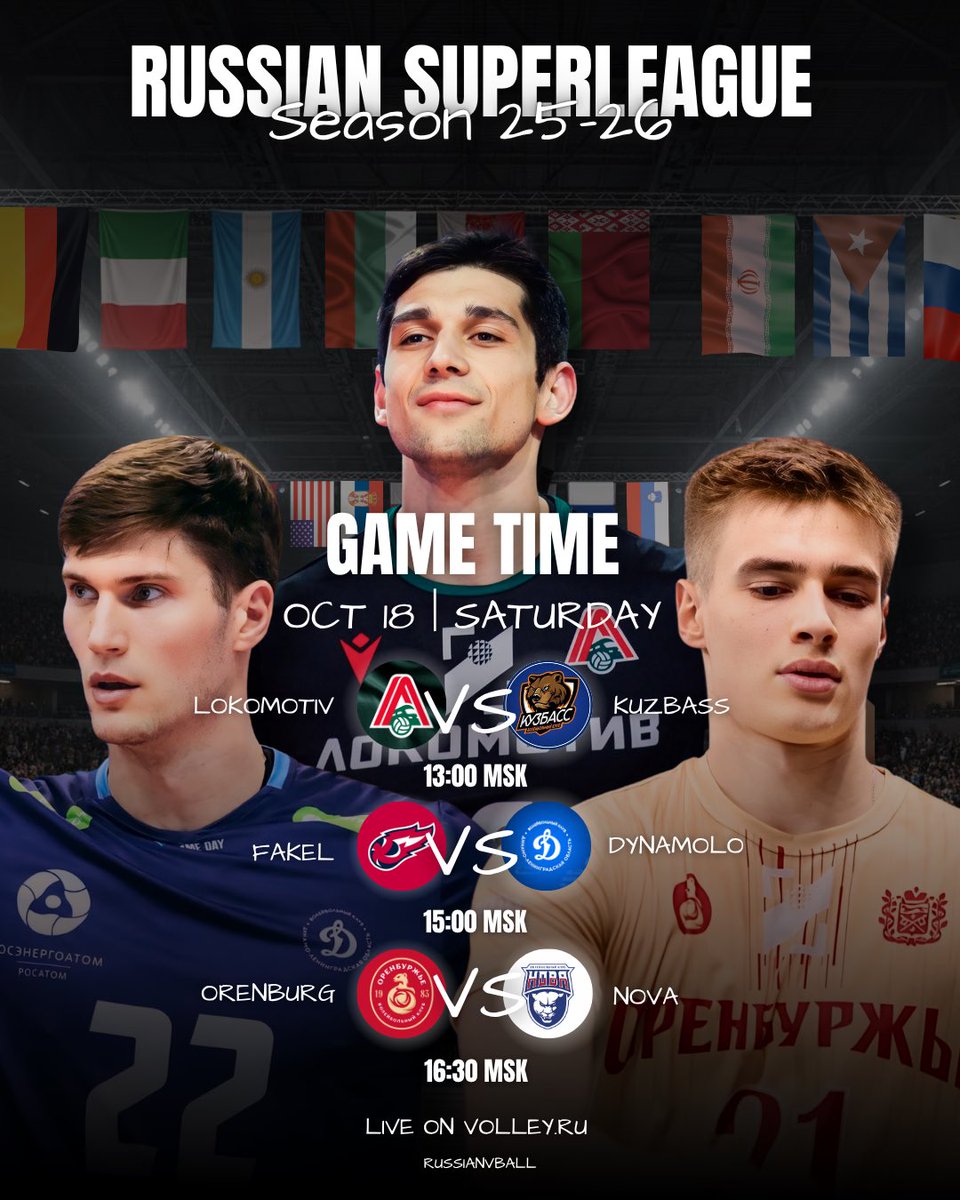 russianvball's tweet photo. The Main tournament starts tomorrow!!

Games are live on https://t.co/0USaf4gyke

#russiansuperleague #volleyballrussia
#rusvolley #volleyballplayer #volleybal https://t.co/QrmaLGyPwC