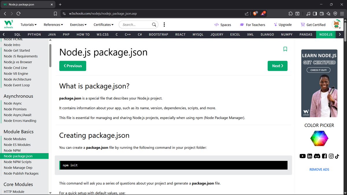 GhimireSiddanta's tweet photo. #LUD20 #LearningUtsav2025 #FestivalOfLearning

Today’s topics:
-Node.js package.json – managing project info &amp; dependencies;
-Node.js NPM Scripts – automating tasks with custom commands; https://t.co/rMjOpF71Pd
