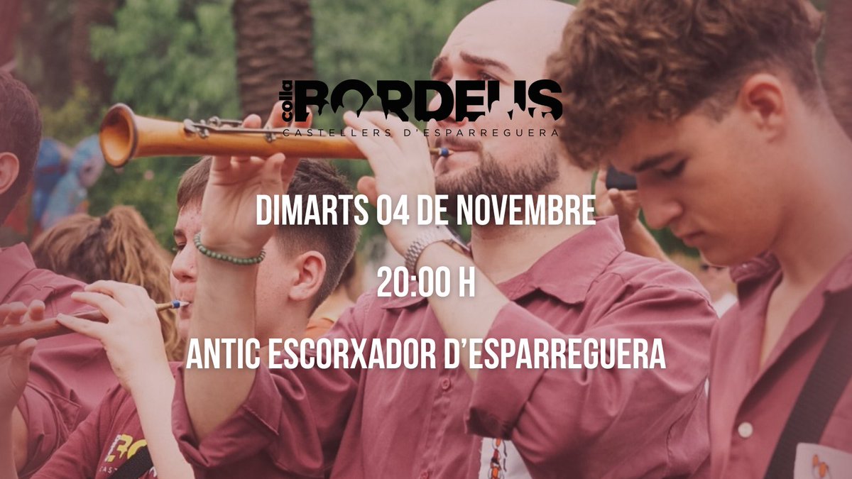 ❗ASSAIG❗ 🔥

Tornem al local per encarar l’última setmana del tram ⏳

Queden pocs assaigs i diumenge toca brillar a casa 💪

📲 Confirmeu l’assistència a l’app.

#castells