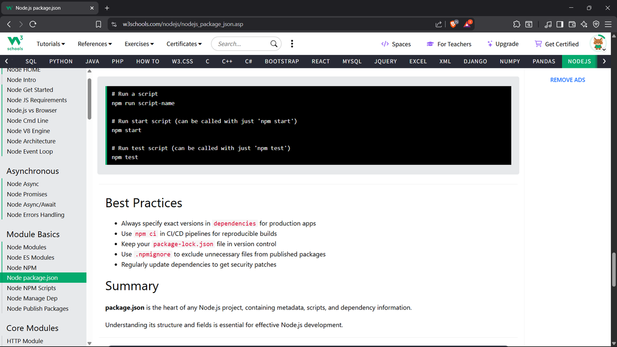 GhimireSiddanta's tweet photo. #LUD20 #LearningUtsav2025 #FestivalOfLearning

Today’s topics:
-Node.js package.json – managing project info &amp; dependencies;
-Node.js NPM Scripts – automating tasks with custom commands; https://t.co/rMjOpF71Pd
