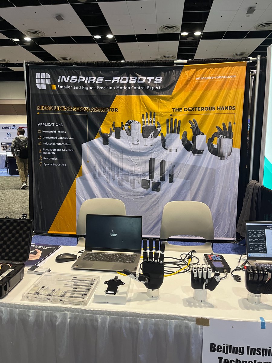 Inspire_robots's tweet image. 🎉 INSPIRE ROBOTS made its debut at RoboBusiness, showcasing multiple dexterous hands on-site.
Focusing on providing core component solutions for robotics and intelligent manufacturing, the company delivered a smarter industrial automation experience to a global audience. 🤝