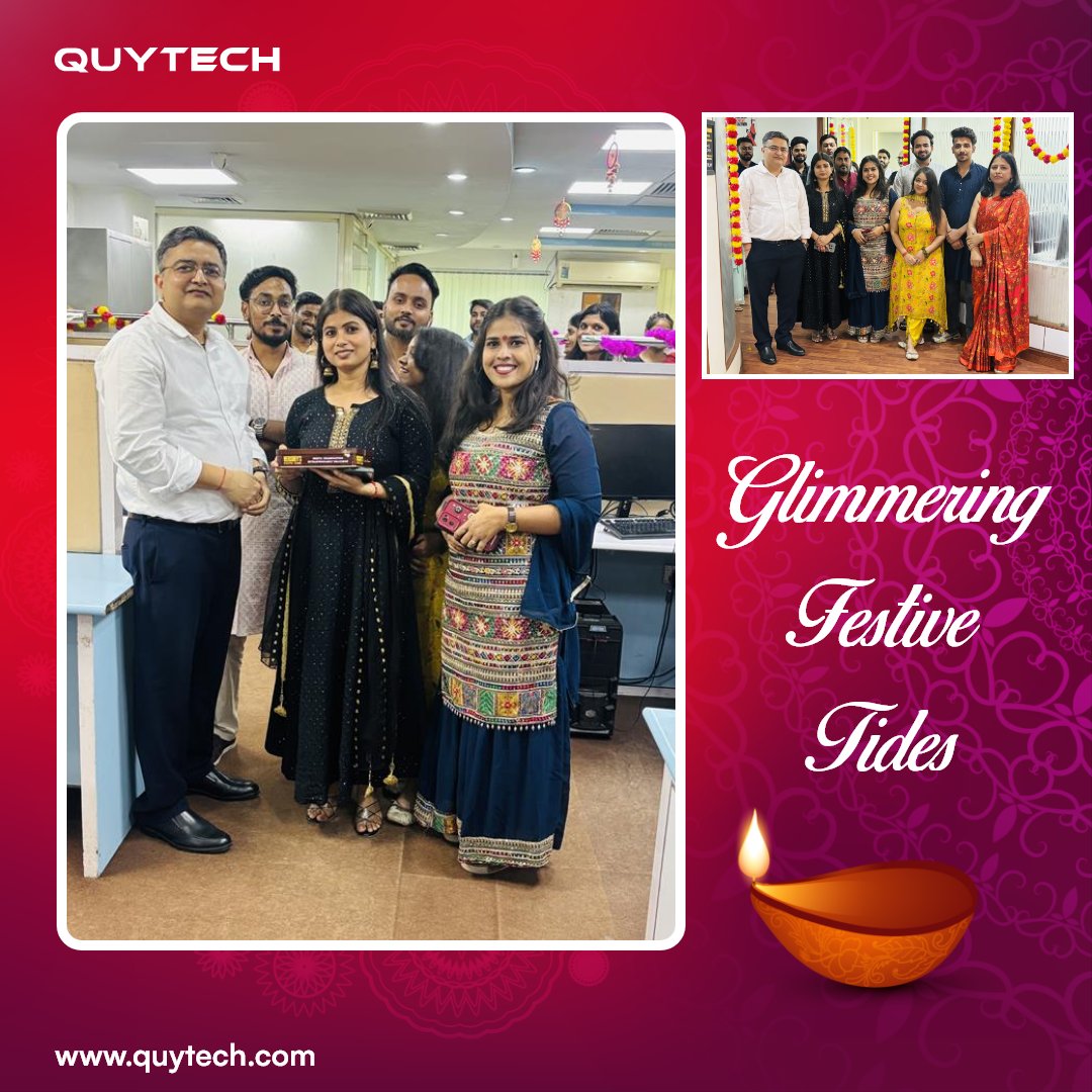 Behind the sparkle is a story of effort, growth, and grit. Celebrating Diwali with a heart full of gratitude and a journey well-traveled. 🌟🙏

#HappyDiwali #TeamQuytech #FestivalOfLights #TechWithPurpose #CelebrateSuccess