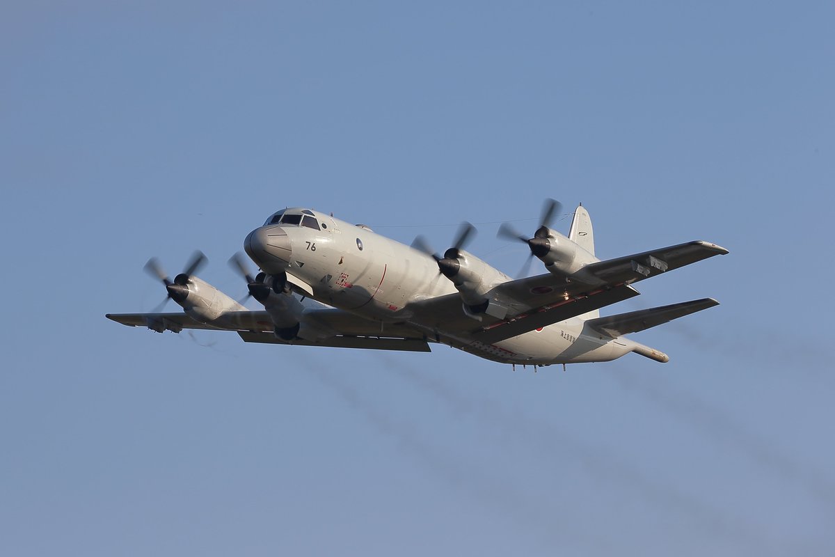 nbm_n_nori's tweet image. 「P-3C 76」(5076) 朝時間の任務へのくるくるベイパー離陸場面    2025.10.17                                                                    
#八戸航空基地 
#p3c 
#RJSH