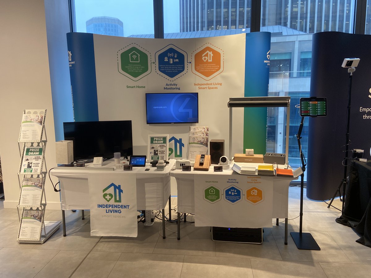 AutomatedSpaces's tweet photo. On Tuesday we were honoured to exhibit our Independent Living Smart Spaces solutions at the @NCFCareForum Leadership Summit.

We had some really interesting conversations, with a variety of resident care home, retirement village, housing with care, and independent living providers, about the potential positive outcomes that our solutions could provide to their service users.

Thanks also to @Jason_Girardier from @Control4 who joined us on the day.

If you own or operate a residential care home, retirement village, housing with care or provide independent living services and would like to know more about our Independent Living Smart Spaces solutions then visit our website or call us directly on Tel: 01664 500552.

Independent Living Solutions we provide: https://t.co/cOlyHORB6i
